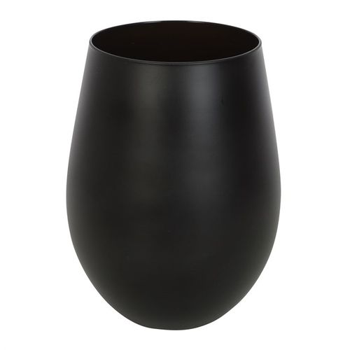 Black & Gold Stemless Wine Glass – ‘Just Trying to Feel Alive’ Skeleton Design (500ml)