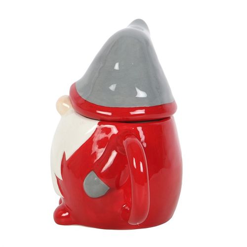 Christmas Gonk Lidded Mug – 300ml Festive Quirky Mug