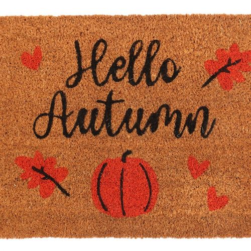 Hello Autumn Coir Doormat – Velvet Autumn Collection