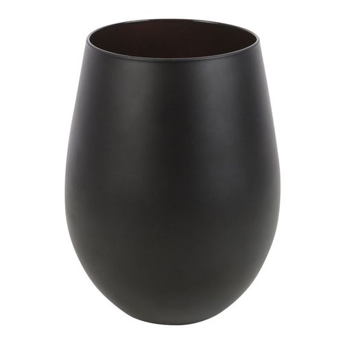 ‘Til Death Do Us Party’ Black & Gold Stemless Wine Glass – Dark Humour & Elegant