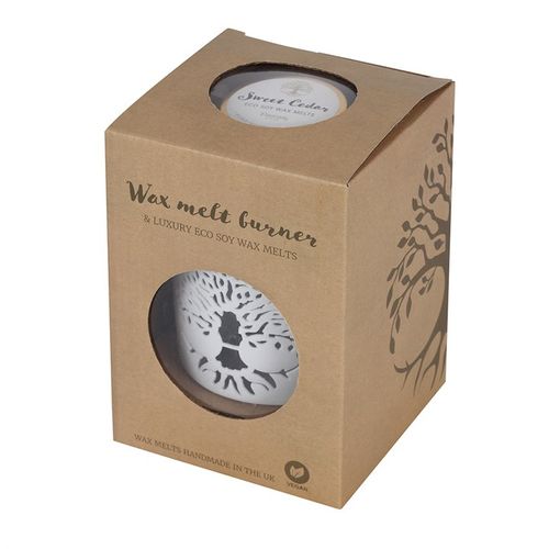 Tree of Life Wax Warmer Gift Set – Sweet Cedar Scented Soy Melts