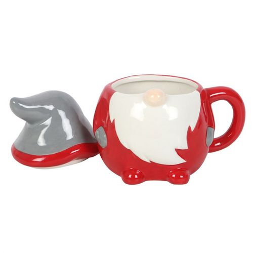 Christmas Gonk Lidded Mug – 300ml Festive Quirky Mug