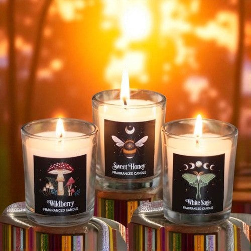Dark Forest Votive Candle Trio