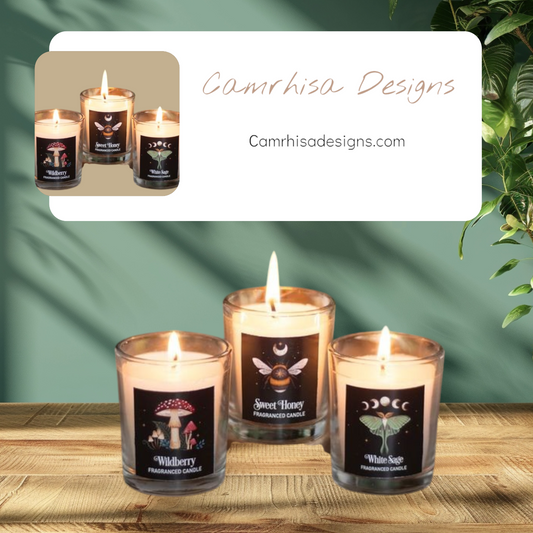 Dark Forest Votive Candle Trio