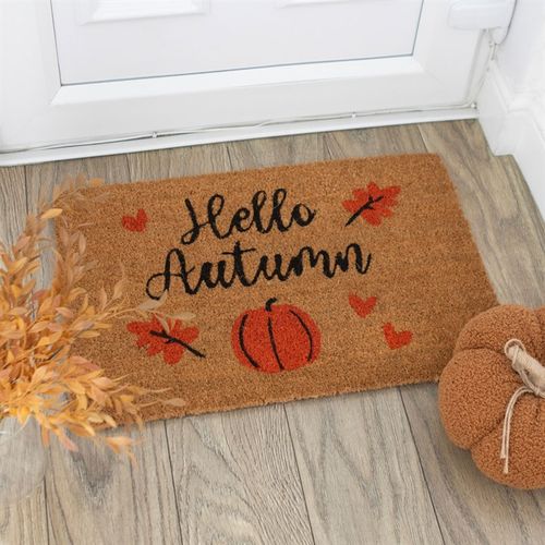 Hello Autumn Coir Doormat – Velvet Autumn Collection