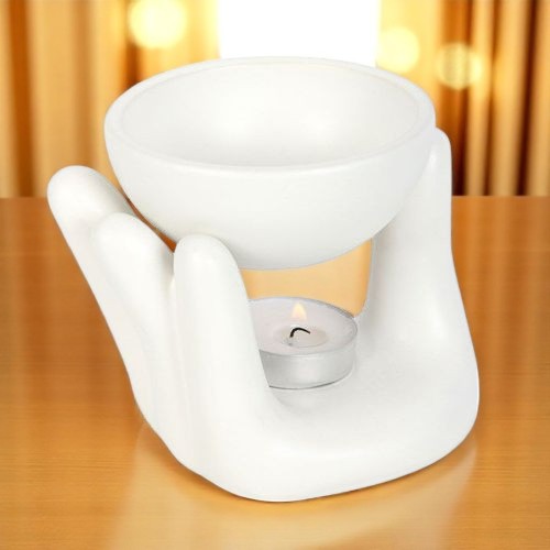 White Hand Ceramic Oil Burner