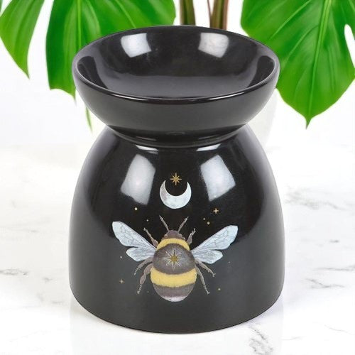 🌙🐝 Mystical Forest Bee Oil Burner – Enchant Your Senses