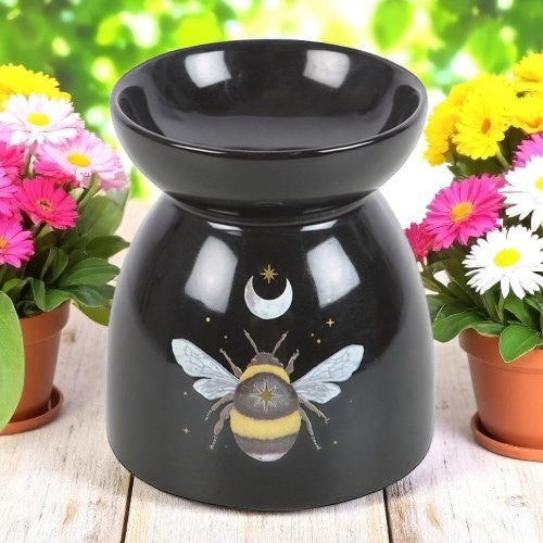 🌙🐝 Mystical Forest Bee Oil Burner – Enchant Your Senses